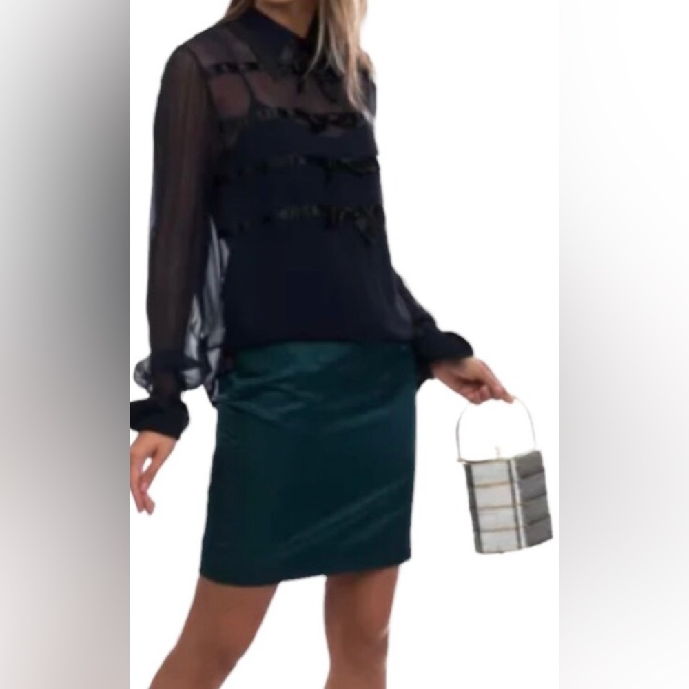 Versace, Silk Mini Pencil Skirt, Size IT 44/L